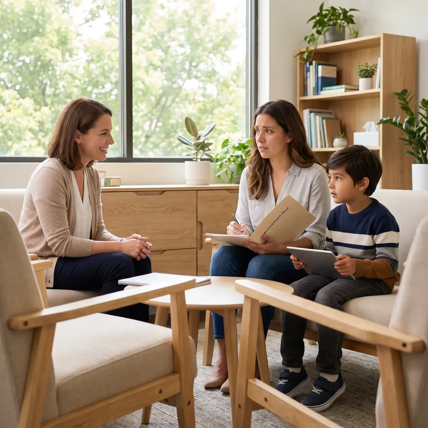 Child assessment meeting therapy