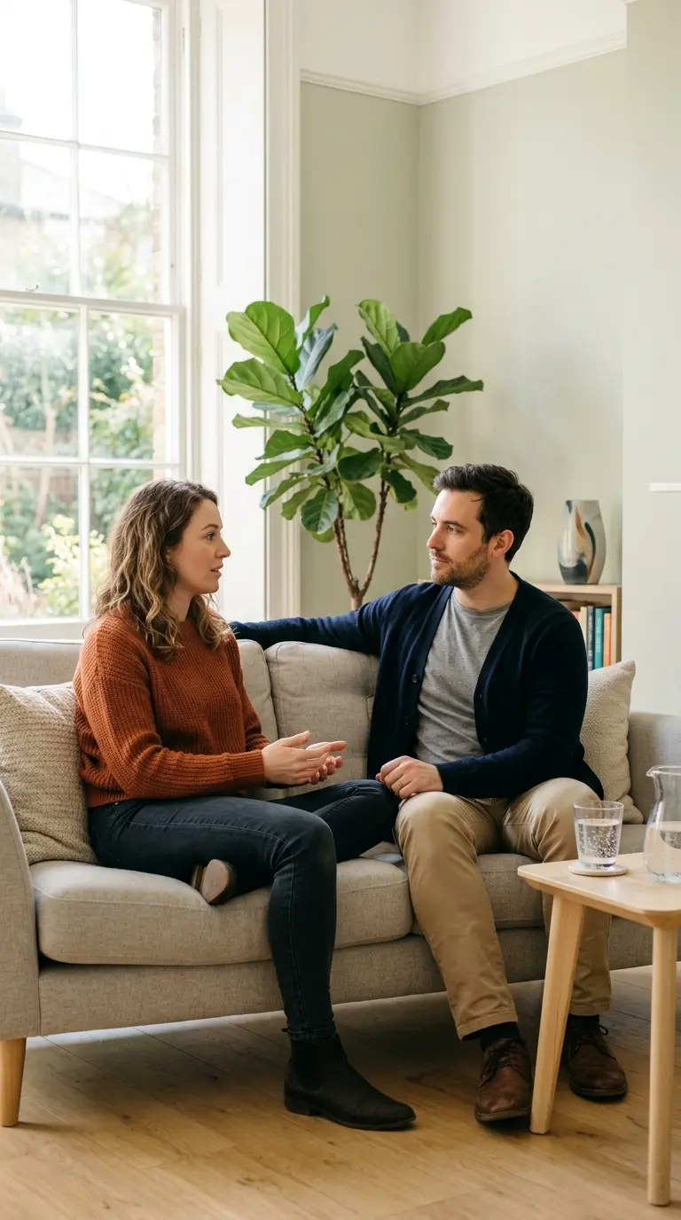 couple talking with therapist nepean