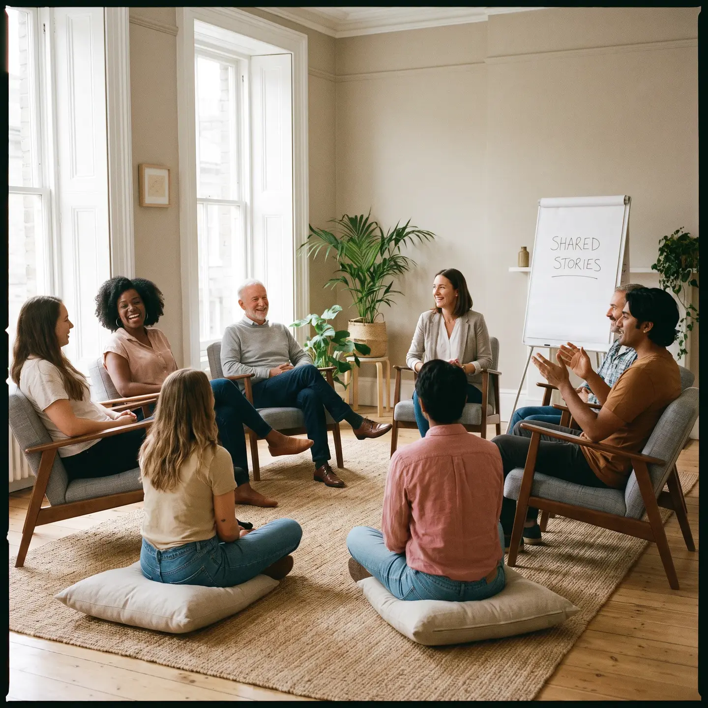 Group therapy discussion
