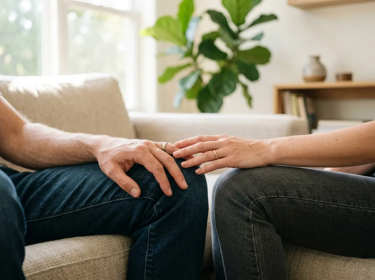 partners hands together relationship therapy